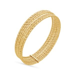 Chic Gold Textured Bracelet